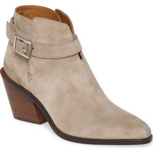 $500 RAG & BONE Ramone Western pointy Bootie ICE GREY 37.5 SE2